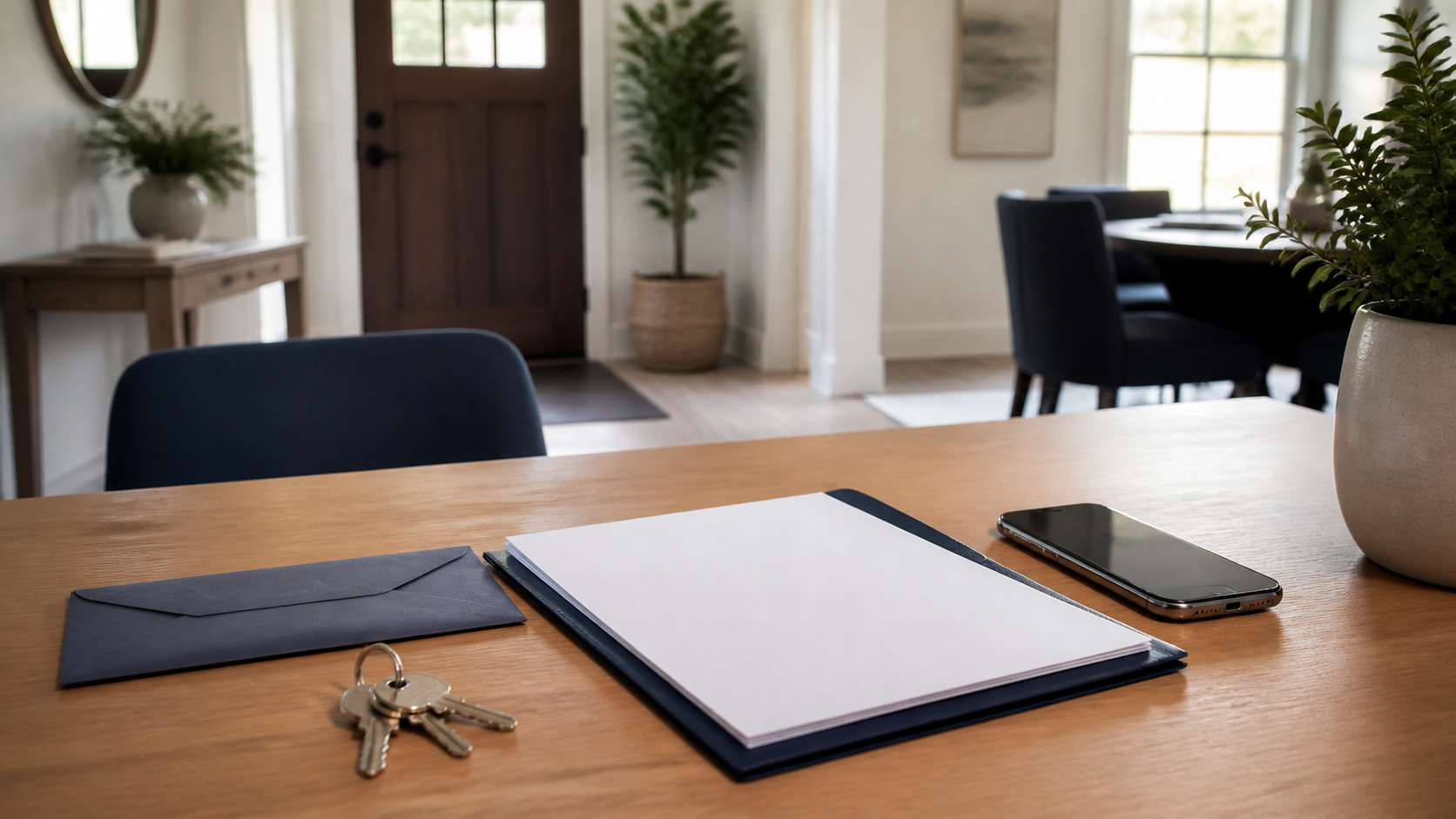 As-is cash sale paperwork and keys inside a Bay Area home with lien issues