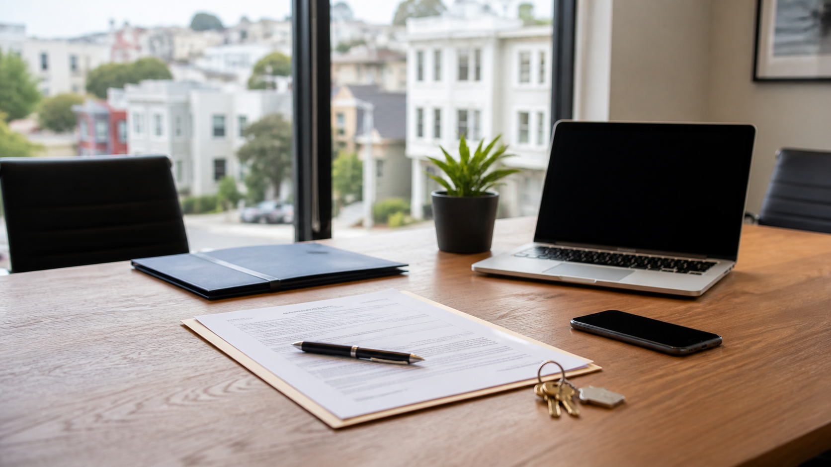 Cash offer closing documents and keys for a tenant occupied Bay Area rental property