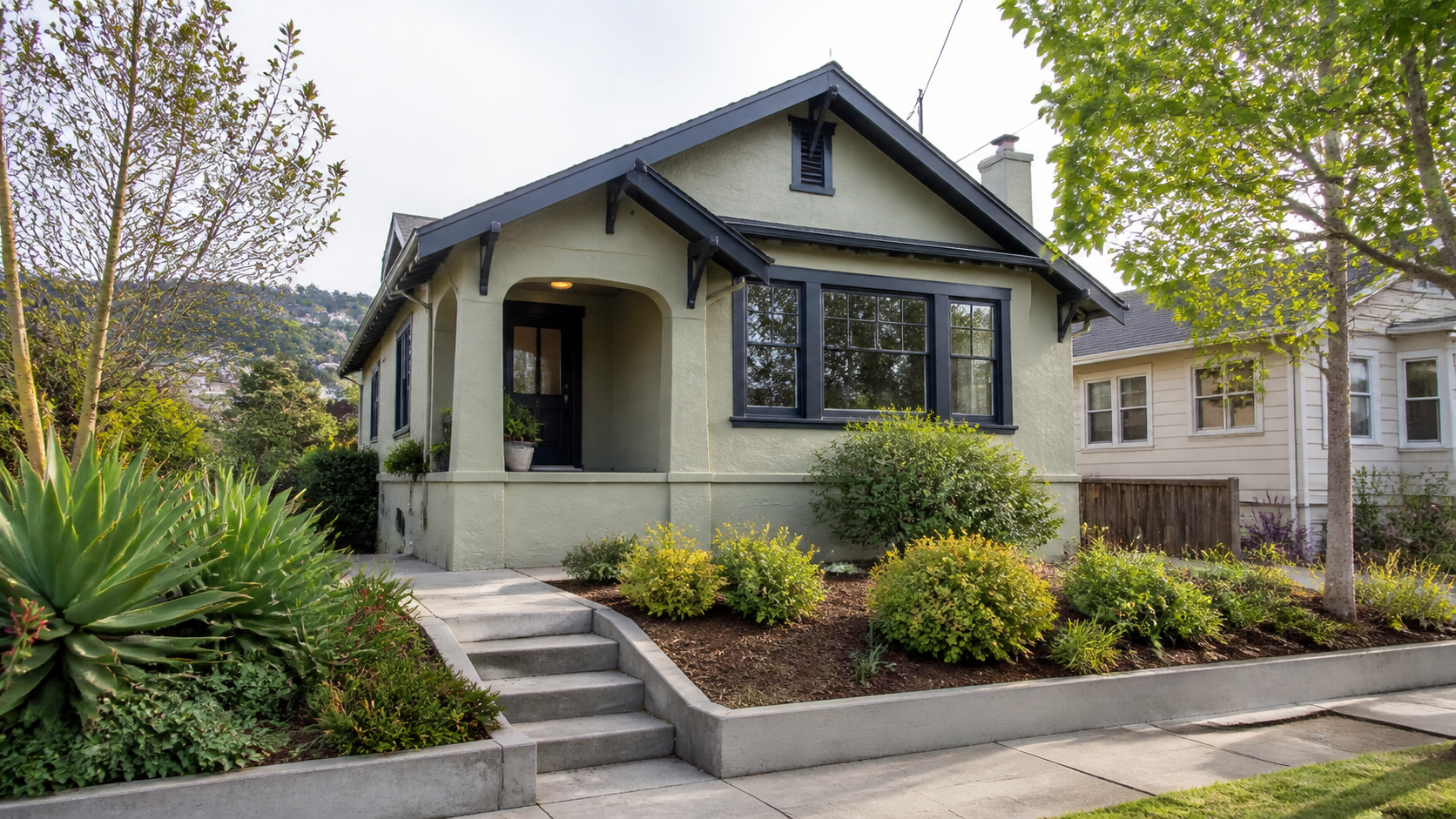 Older Bay Area house for an article about how to sell a house with foundation problems Bay Area homeowners may face