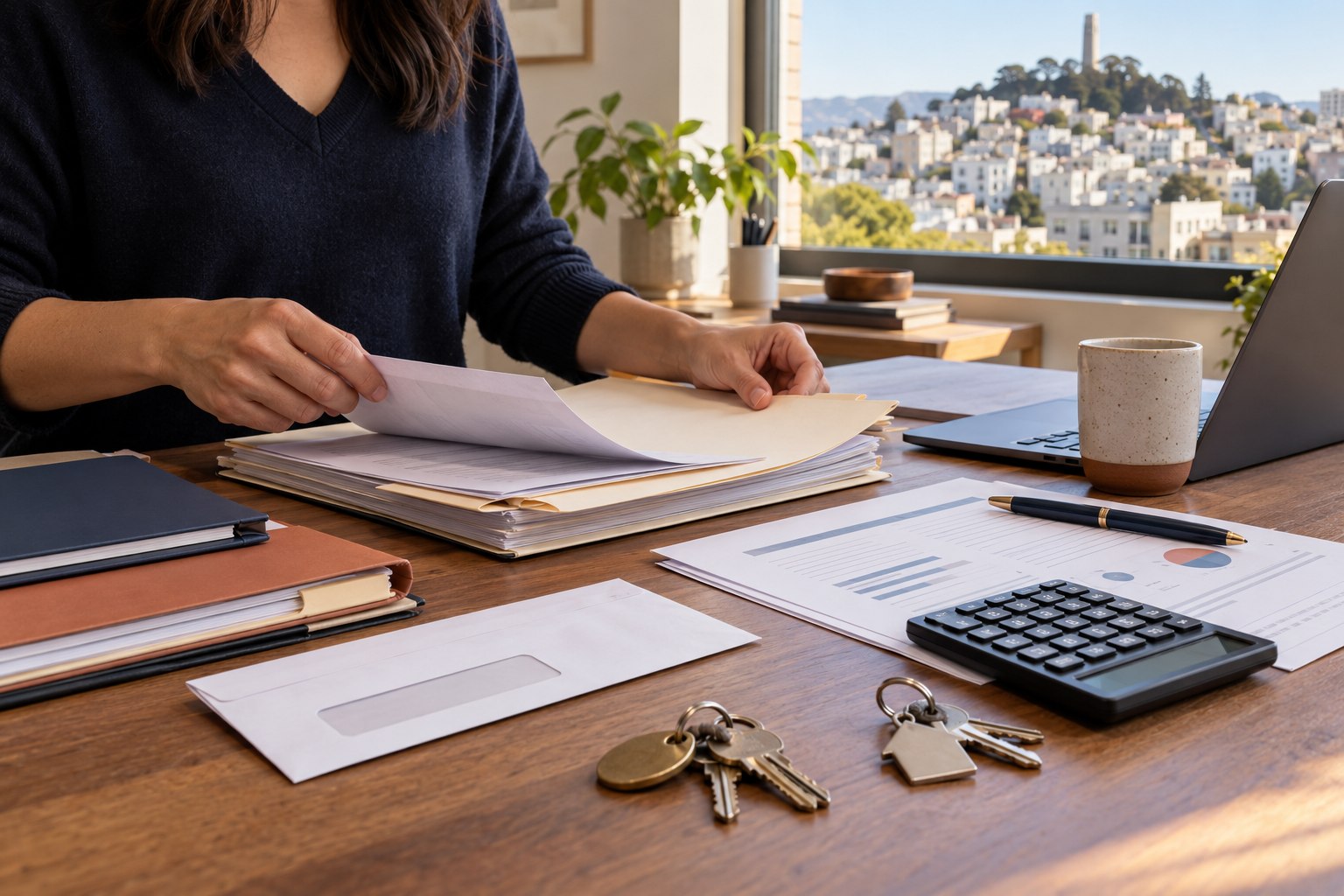 San Francisco homeowner organizing TIC title, shared-expense, tax, and escrow records