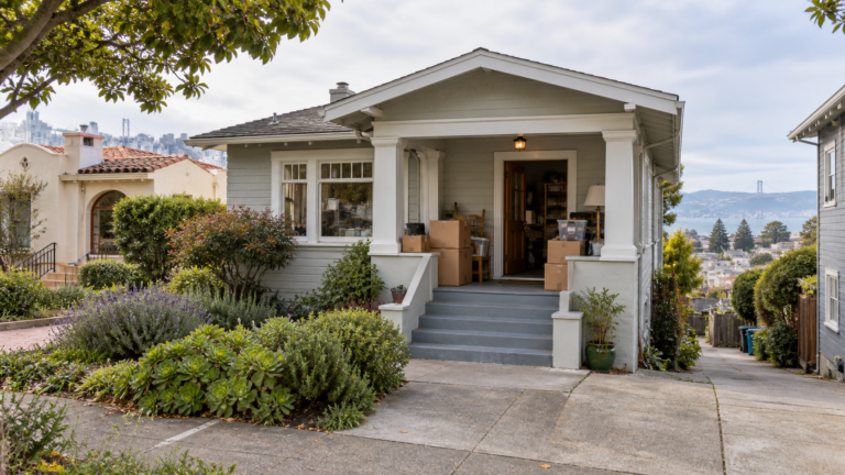 Modest Bay Area bungalow for a guide on how to sell a hoarder house in the Bay Area