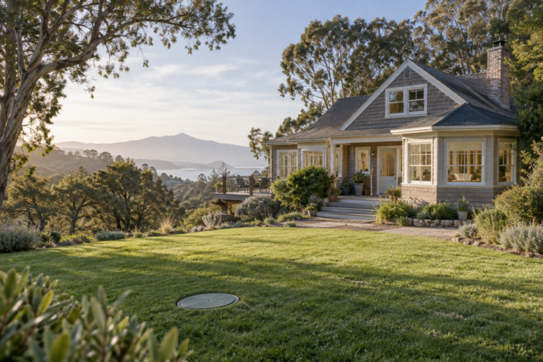 Bay Area hillside home for homeowners who need to sell a house with septic problems in the Bay Area