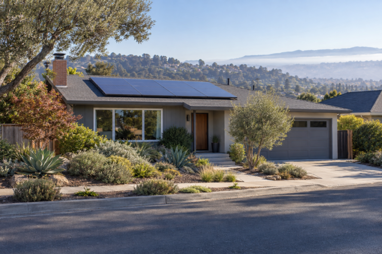 Bay Area home for owners preparing to sell a house with solar panels in the Bay Area